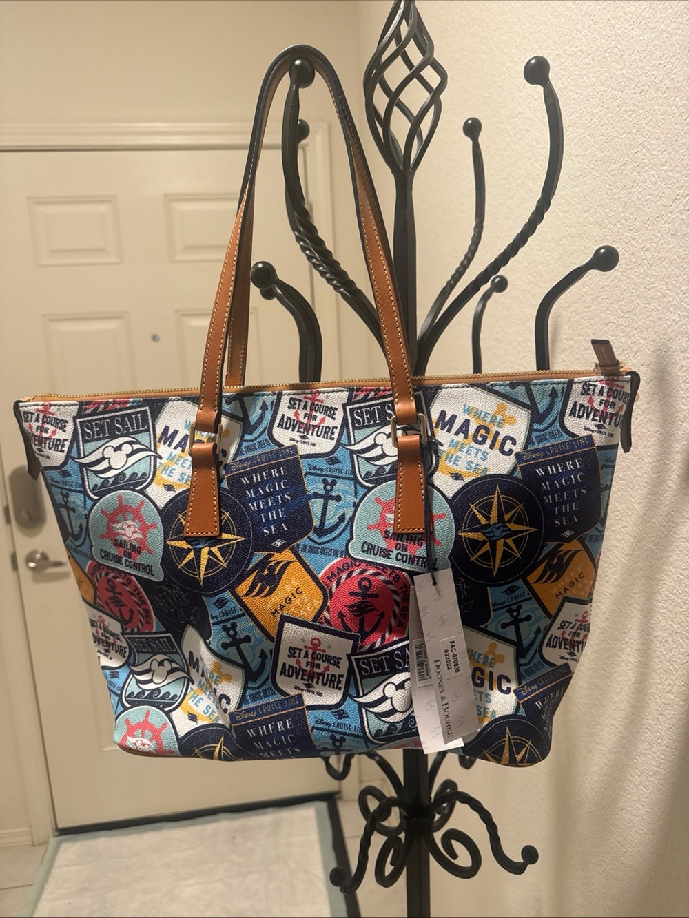 Dooney & Bourke, Disney cruise line luggage tag tote. Brand new with tags.